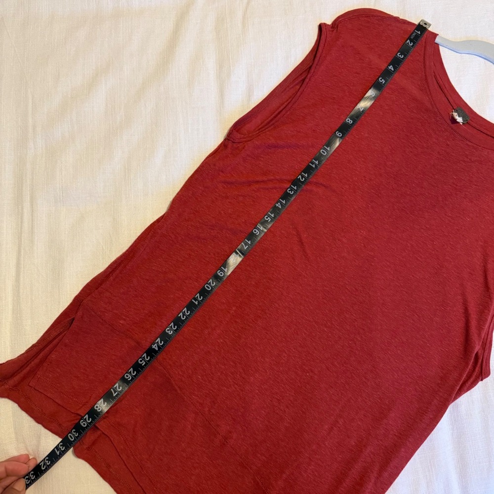 We The Free People Red Sleeveless Top Tunic Blouse XS - Picture 6 of 6